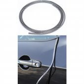 U TİPİ GECMELİ SİYAH BEYAZ DAMALI NİKELAJ ŞERİT 2 METRE - 1