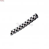 U TİPİ GECMELİ SİYAH BEYAZ DAMALI NİKELAJ ŞERİT 2 METRE - 2