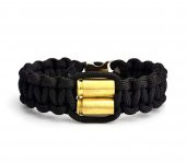 Siyah Kurşun Mermi Paracord Bileklik - PAR0003 - 1