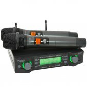 ROOF UHF Dijital Kontrol Kablosuz Telsiz 2 El Mikrofonu R-203 EE - 1