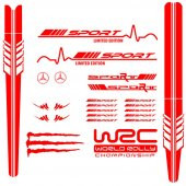 Mercedes Modifiye Sport Sticker Seti, Mercedes Etiket Çıkartma Paketi - 6