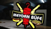 Meydan Büfe Dönerci Tabelası 3D Led Tabela Neon Etkili Işıklı Pleksiglass Kutu Harf Depo Tabela - 1
