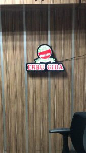 Erbu Gıda Yazılı Tabelası 3D LED Tabela Neon Etkili Işıklı Kutu Harf Depo Reklam Maltepe İstanbul thumbnail 2