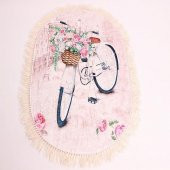 Çapa Home Kaydırmaz Taban Digital Klozet Takımı Oval 2li Banyo Paspas Seti Yıkanabilir Bisiklet - 5