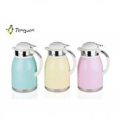 Penguen 1200 Xs İnoks 2 litre Renkli termos (Beyaz Kapak) - 1