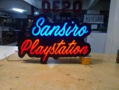 Sansiro Playstation Yazı LED Tabelası 3D Led Tabela Neon Etkili Işıklı Kutu Harf Depo Reklam Maltep thumbnail 1