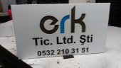 ERK TİCARET ŞİRKETİ BUTİK TABELASI 3D LED TABELA NEON ETKİLİ DEPO TABELA REKLAM MALTEPE İSTANBUL - 1