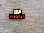 30X45 CM 3D LED TABELA NEON ETKİLİ IŞIKLI TABELA POĞAÇA YAZILI RESİMLİ TABELA DEPO REKLAM TABELA - 1