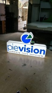 Pievision Future Technologies Firma Tabelası 3D LED Tabela Neon Etkili Işıklı Kutu Harf Depo Tabela - 1