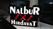 Nalbur Hırdavat Yazılı Tabelası 3D Led Neon Etkili Işıklı Tabela Kutu Harf Depo Reklam İstanbul - 1
