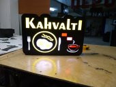 3D Kahvaltı Yazılı LED Tabela Neon Etkili Depo Reklam Tabela Maltepe İstanbul - 1