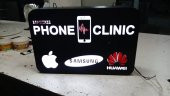Phone Clinic Apple Samsng Huawei Tabelası 3D Led Neon Etkili Işıklı Tabela Kutu Harf Depo Tabela - 1