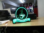 Turkish Coffee Yazılı Görselli Rgb Renk Değiştiren Led Tabela Depo Reklam Tabela Maltepe İstanbul - 2