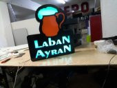 Laban Ayran Yazılı Görselli Rgb Renk Değiştiren Led Tabela Depo Reklam Tabela Maltepe İstanbul Şişli thumbnail 2