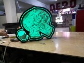 Gözleme Ayran Görselli 30x45 Cm Rgb Renk Değiştiren Led Tabela Depo Reklam Tabela thumbnail 2