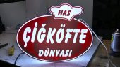 Has Çiğköfteci Dünyası Yazılı Tabela 3D Led Neon Etkili Işıklı Tabela Kutu Harf Depo Tabela Reklam - 1