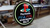 Playstation Ps4 Ps5 Tabela Oyun Salonu Elit Cafe Tabela 3D Led Neon Etkili Işıklı Tabela Kutu Harf thumbnail 1