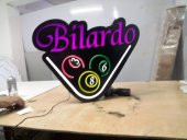 Bilardo Oyun Salonu Tabelası 3D Led Neon Etkili Işıklı Tabela Kutu Harf Depo Tabela Reklam İstanbul - 1
