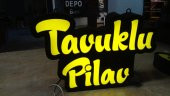 Sarı Yazılı Tavuk Pilav Tabela 3D Led Neon Etkili Işıklı Tabela Kutu Harf Depo Tabela Reklam Maltepe - 1