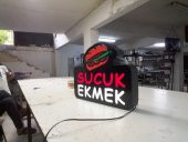 Sucuk Ekmek Tabelası 3D Led Neon Etkili Işıklı Tabela Kutu Harf Depo Tabela Reklam Maltepe İstanbul thumbnail 1