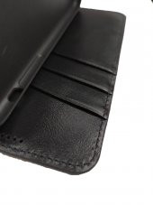 iPhone 11 Pro MTT Deri Kapaklı Kılıf Siyah(Hakiki Dana Derisi) - 4