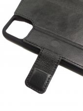 iPhone 11 Pro MTT Deri Kapaklı Kılıf Siyah(Hakiki Dana Derisi) - 5