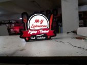 My Lahmacun Kebap Yazılı Tabela 3D Led Neon Etkili Işıklı Tabela Kutu Harf Depo Reklam Tabela Kartal - 1