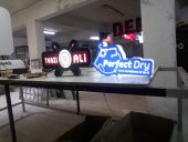 Terzi Ali Kuru Temizleme Perfect Dry Tabela 3D Led Neon Etkili Işıklı Tabela Kutu Harf Depo Reklam thumbnail 1