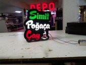Simit-Poğaça-Çay Tabela 3D Led Neon Etkili Işık Tabela Kutu Harf Depo Tabela Reklam Maltepe İstanbul - 1