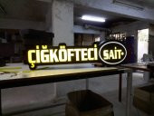 Çiğköfteci Sait Tabela 3D Led Neon Etkili Işıklı Tabela Kutu Harf Depo Reklam Tabela Maltepe Kartal - 1