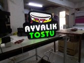 Ayvalık Tostu Tabela 3D Led Neon Etkili Işıklı Tabela Kutu Harf Depo Reklam İstanbul Kartal Maltepe - 1