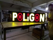 Poligon Yazılı Tabela 3D Led Neon Etkili Işıklı Tabela Kutu Harf Depo Reklam Tabela Maltepe İstanbul thumbnail 1