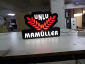 Unlu Mamüller Fırın Tabela 3D Led Neon Etkili Işıklı Tabela Kutu Harf Depo Reklam Tabela Maltepe - 1