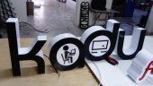 Kodu Bilişim Şirketi Kutu Harf Tabelası 3D Led Neon Etkili Işıklı Tabela Depo Reklam Kartal İstanbul - 2