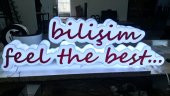 Bilişim Şirket Tabelası 3D Led Neon Etkili Işıklı Tabela Kutu Harf Depo Reklam Tabela Kartal Atalar - 1