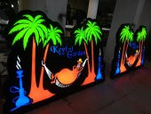 Keyfi Garden Yön İşaretli Tabelası 3D Led Neon Etkili Işıklı Tabela Kutu Harf Depo Reklam Tabela thumbnail 4