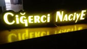 Ciğerci Naciye Tabelası 3D Led Neon Etkili Işıklı Tabela Kutu Harf Depo Reklam Kartal İstanbul Şişli - 1