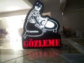 Gözlemeci Tabelası 3D Led Neon Etkili Işıklı Tabela Kutu Harf Depo Reklam Tabela Kartal İstanbul - 1