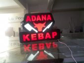 Adana Kebap Tabela 3D Led Neon Etkili Işıklı Tabela Kutu Harf Depo Reklam Tabela Butik Tabela Kartal - 1