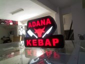 Adana Kebap Tabela 3D Led Neon Etkili Işıklı Tabela Kutu Harf Depo Reklam Tabela Butik Tabela Kartal - 2