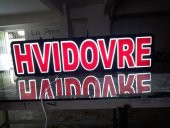 Hvidovre Kırmızı Renk Yazılı Tabela 3D Led Neon Etkili Işıklı Tabela Kutu Harf Depo Reklam Tabela - 2