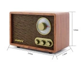 Looptone DSY-R08 Retro Radyo Ceviz - 4