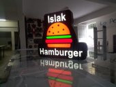Görselli Islak Hamburger Tabela 3D Led Neon Etkili Işıklı Tabela Depo Reklam Tabela İstanbul Atalar thumbnail 2