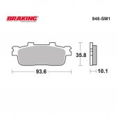 Braking 948SM1 Yarı Metalik Fren Balatası - 2