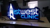 İstwest Clinic Klinik Tabela 3D Led Neon Etkili Işıklı Tabela Kutu Harf Depo Reklam Tabela Karta thumbnail 2