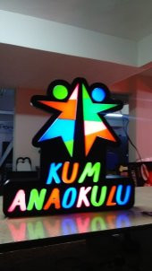 Kum Anaokulu Tabela 3D Led Neon Etkili Işıklı Tabela Kutu Harf Depo Reklam Tabela Kartal İstanbul - 2