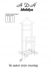 Ada Mobilya Gürgen Ağacından Eko İkili Dilsiz Uşak Ceviz - 7