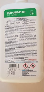 Derhand Plus El Dezenfektanı 1lt Pompalı - 2