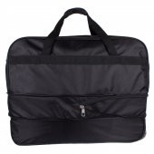 Bagacar Tekerlekli Körüklü Büyük Boy Seyahat Valizi Siyah - 6