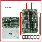 MELTIS 6S (25.2V) 15A Lityum Batarya Koruma Kartı BMS - 3